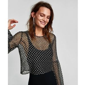 BNWT ZARA SPARKLE TOP